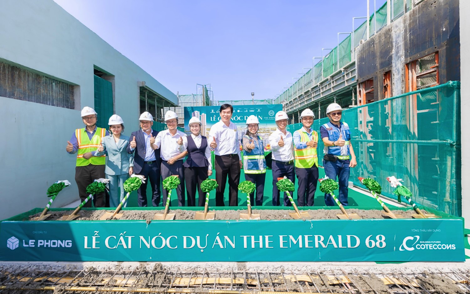 Buổi lễ hoàn thành phần mái của dự án The Emerald tại địa chỉ 68 ngày 03-01-2026