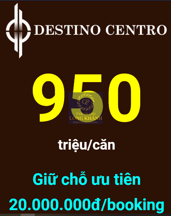 Giá Bán Và ưu đãi Hấp Dẫn ở Căn Hộ Destino Centro