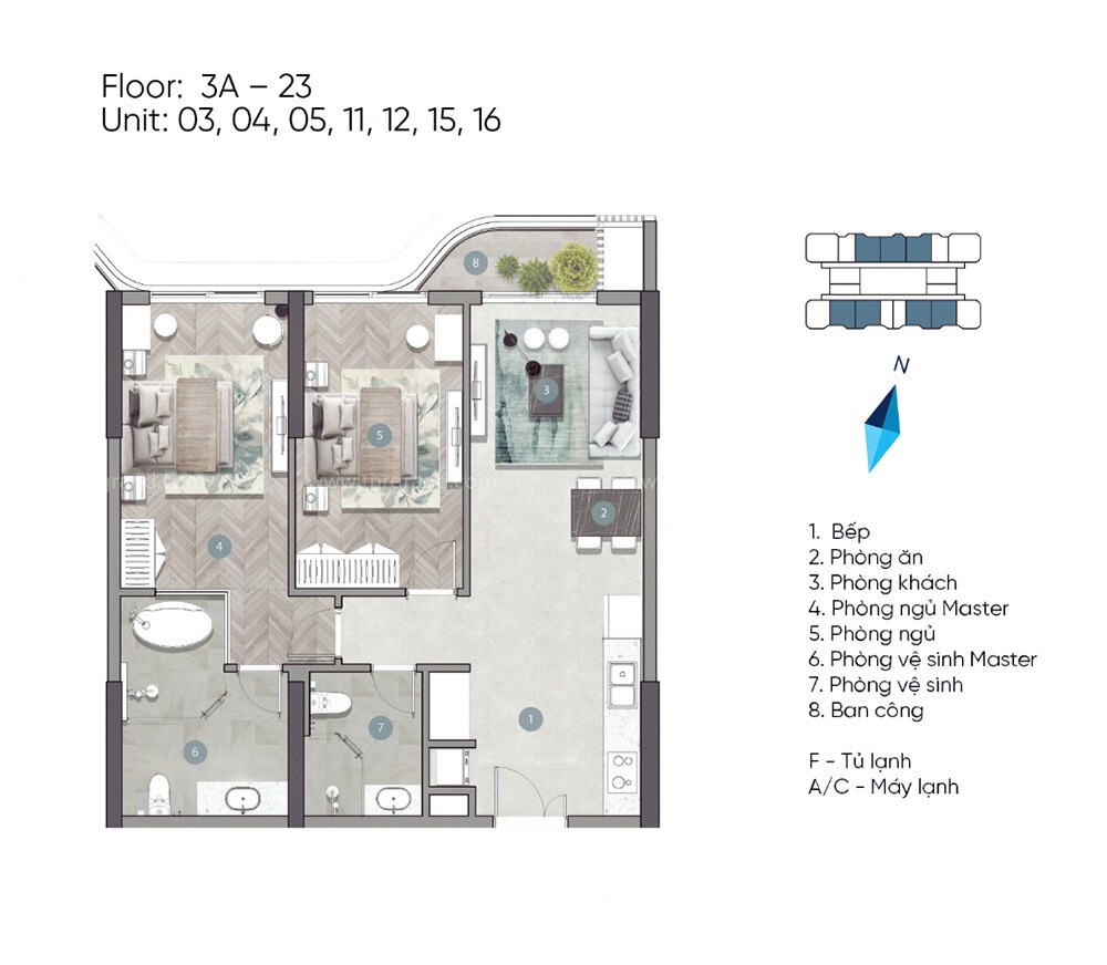 2 Br - 2 Wc Welltone Luxury Residence