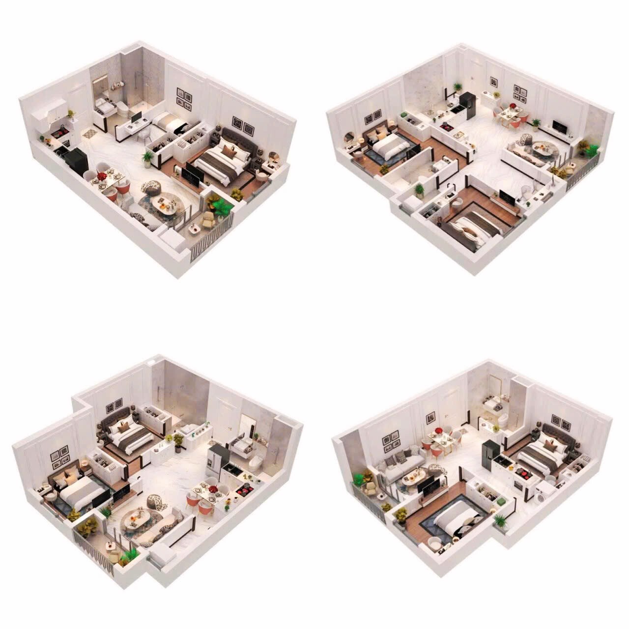 Layout Căn Hộ Green Skyline