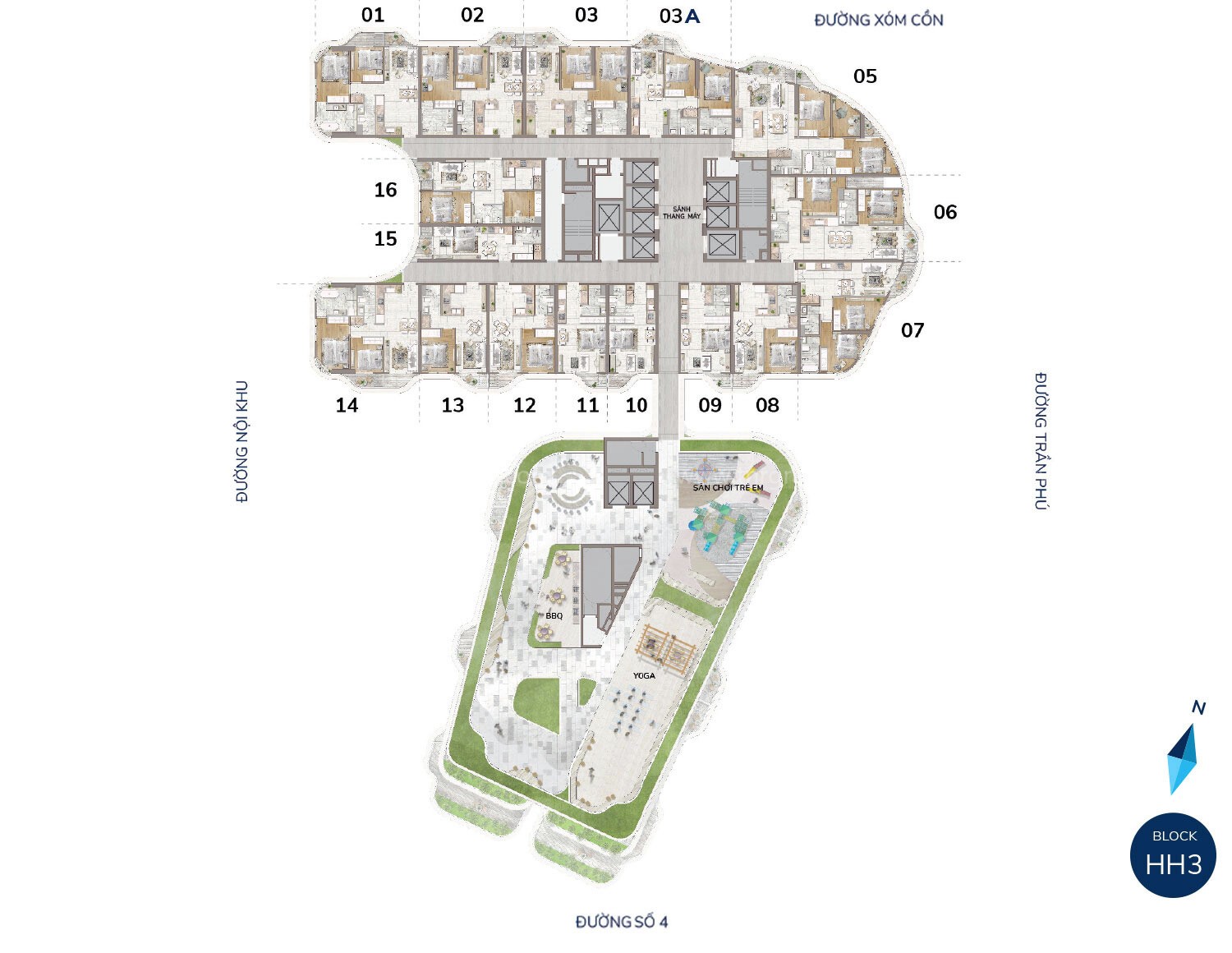 MẶt BẰng TẦng 24 Block Sol Welltone Luxury Residence