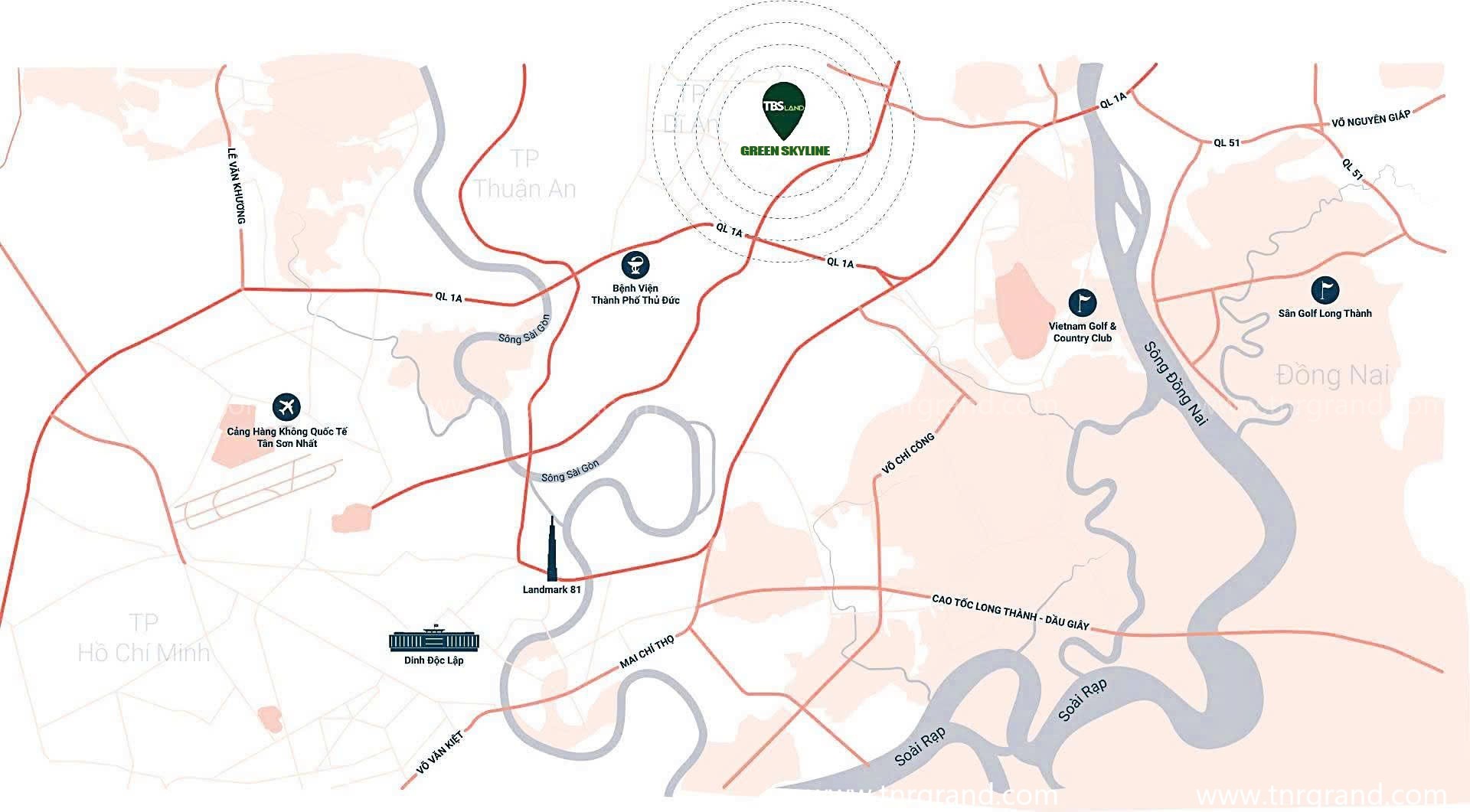 Vị Trí Green Skyline 1